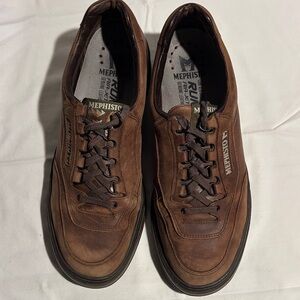 Mephisto Men's Classic Brown Nubuck Sneakers Match